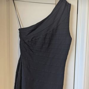 Express black fitted one shoulder dress. Sz m
